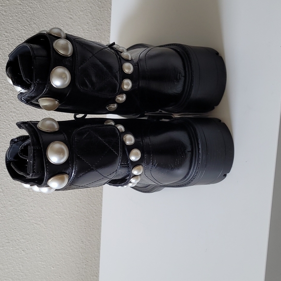 Zara boots with lace up and zipper closure new without  box - Picture 3 of 11